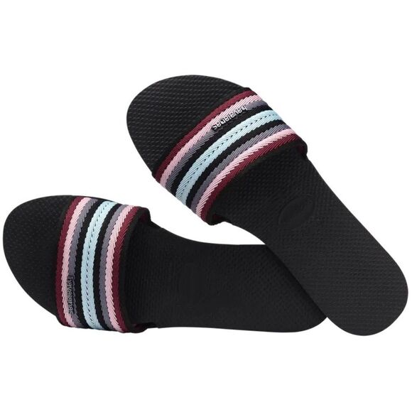Havaianas Women's You Malta Mix Slide Sandal, Size 10, Black/Multi, NWT - Picture 9 of 15